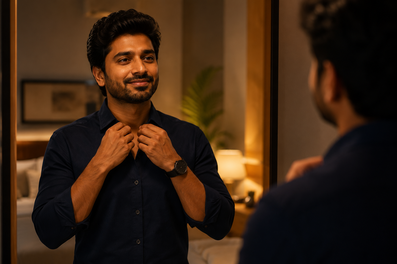 Confident Indian man